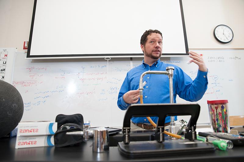 Professor in classroom